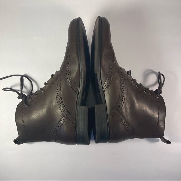 banana republic Leather Oxford lace up ankle boots - Picture 7 of 13